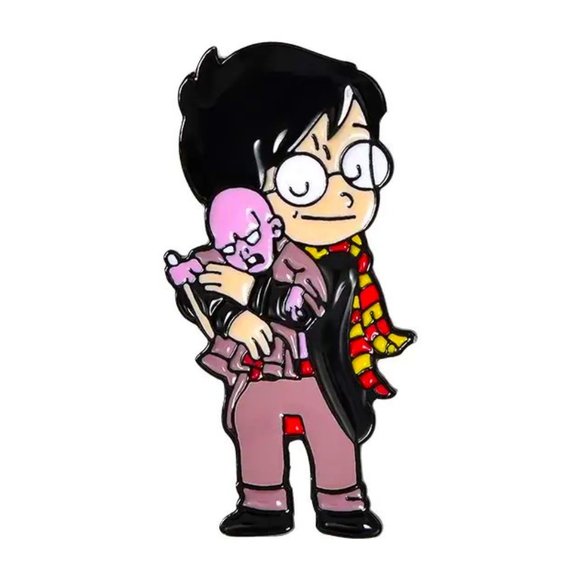 Harry Potter Pins Voldemort Boy Who Loved Enamel Bag Charm Backpack Trendy Fun - Picture 4 of 5